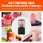 VEVOR Professional Blender With Shield, Commercial Countertop Blenders, 68 Oz  Blender Combo, Stainless Steel 9 Speed & 5 Functions Blender, For Shakes, Smoothies, Peree, And Crush Ice, Black brandscluster
