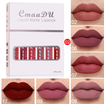 6 Boxes Matte Non-Stick Waterproof Lipstick Set – Long Lasting Lip Gloss for Women brandscluster