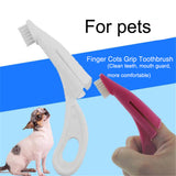 Pet Finger Toothbrush Teddy Dog Brush Bad Breath Tartar Teeth Tool Dog Cat Cleaning Supplies 2 Colors Cat Dog Toothbrushes brandscluster