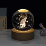 Creative 3D Laser Carved Crystal Ball Bedroom Small Night Lamp 4.2 ⭐⭐⭐⭐⭐” 300 ratings - brandscluster