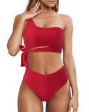 Women's High Waist Bikini Swimsuit With Straps brandscluster
