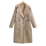 Women's Long Trench Coat Mid-length Overcoat Clothing brandscluster