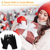 Touch Screen Gloves Full Finger Winter Warm Knitted Gloves For Warmth Running Cycling Camping Hiking brandscluster