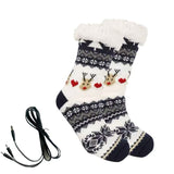 USB Electric Heating Warm Thickened Heating Room Socks brandscluster