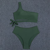 Women's High Waist Bikini Swimsuit With Straps brandscluster