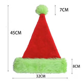 Plush Santa Hats Velvet Christmas Hat Thicken Plush Xmas Holiday Hat With Lined New Year brandscluster