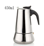 Straight Cylinder Mocha Pot Stainless Steel Italian Coffee Pot brandscluster