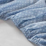 Floral Comforter Set with Bed Sheets & Pillow Covers – Blue Queen Size | Soft & Elegant Bedding brandscluster