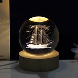 Creative 3D Laser Carved Crystal Ball Bedroom Small Night Lamp 4.2 ⭐⭐⭐⭐⭐” 300 ratings - brandscluster
