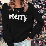 Women Crew Neck Sweater Loose PulloverNew Year Trendy Christmas Sweater brandscluster