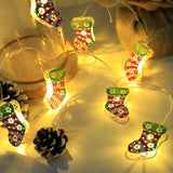 Christmas LED Light String Santa brandscluster