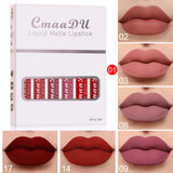 6 Boxes Matte Non-Stick Waterproof Lipstick Set – Long Lasting Lip Gloss for Women brandscluster