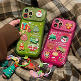 Xmas Santa Claus Cute Elk Hat Pendant Flip Christmas Phone Case For I Phone 15 14 13 12 11 Pro Max Pro Silicone Protection Cover FREE delivery Saturday, on orders shipped     4.2 ⭐⭐⭐⭐⭐” 270 ratings brandscluster