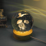 Luminous 3d Ocean Jellyfish Carved Crystal Ball Small Night Lamp 4.2 ⭐⭐⭐⭐⭐” 200 ratings - brandscluster