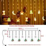 Painted Christmas Curtain Lights Holiday Layout Rubber-covered Wire Ambience Light brandscluster