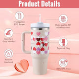 40 Oz Tumbler With Handle Straw Insulated, Stainless Steel Spill brandscluster