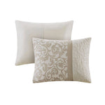 Embroidered 8-Piece Comforter Set – Neutral King Size Bedding with Pillow Shams & Sheets brandscluster