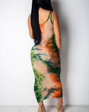 Women graffiti slim fit dress ladies girls boho long maxi ... 4.2 ⭐⭐⭐⭐⭐” 400 ratings - brandscluster