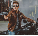 Men's Real Leather Jacket Men Motorcycle Removable Hood ... 4.2 ⭐⭐⭐⭐⭐” 90 ratings - brandscluster