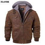 Men's Real Leather Jacket Men Motorcycle Removable Hood ... 4.2 ⭐⭐⭐⭐⭐” 90 ratings - brandscluster