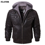 Men's Real Leather Jacket Men Motorcycle Removable Hood ... 4.2 ⭐⭐⭐⭐⭐” 90 ratings - brandscluster